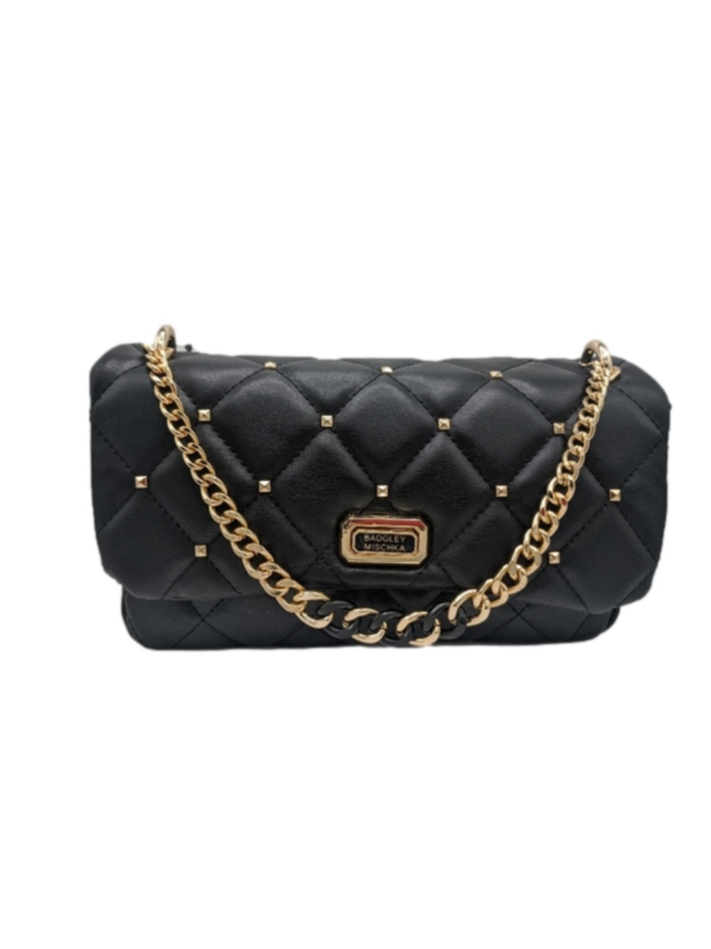 Luxurious Badgley Mischka Black Quilted Bag